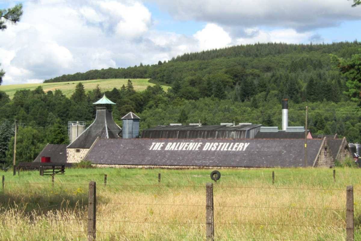Balvenie distillery in Dufftown, part of the William Grant site behind our Monkey Shoulder price Malaysia guide