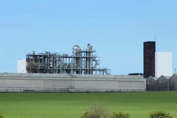 Industrial buildings of William Grant & Sons' Girvan grain distillery