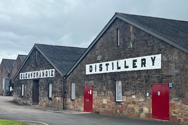 Stone warehouses at Glenmorangie distillery, Tain