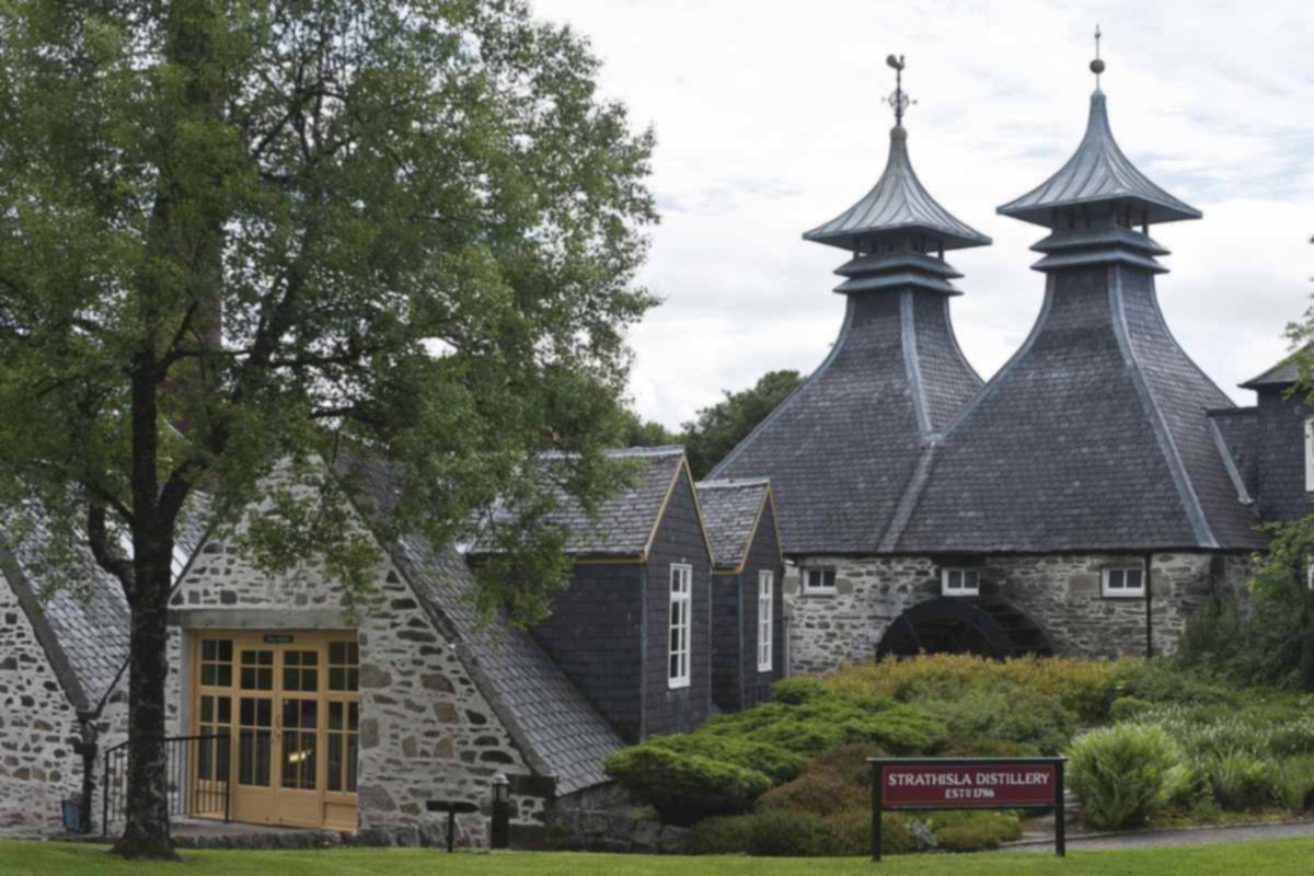 Strathisla distillery in Keith, a key malt behind a famous blended Scotch whisky